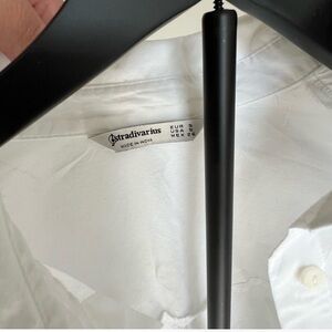 Stradivarius Crisp White Men's Button Down Shirt